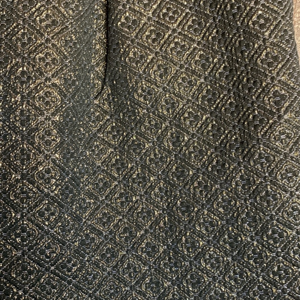 Ann Taylor LOFT black & metallic gold mini skirt with pockets LOFT size 2 - Picture 6 of 9